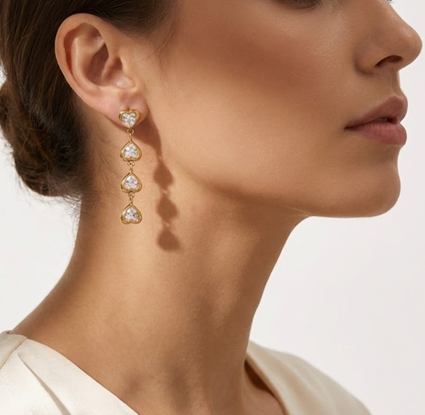 Earring - Aurelia Heart Drops