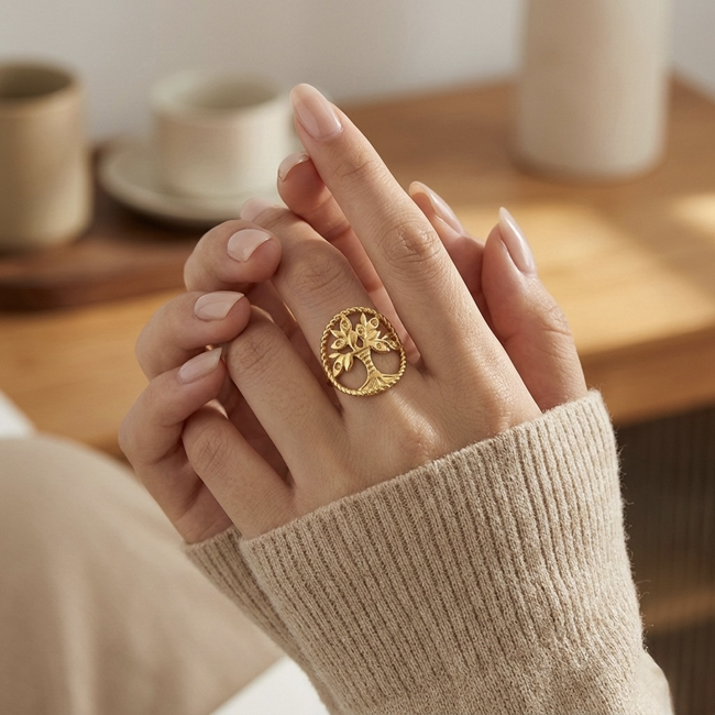 Elowen Tree of Life Ring