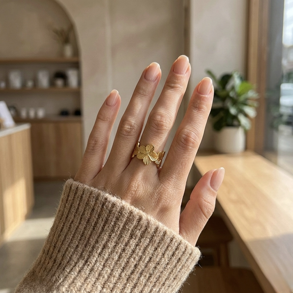 Flora Gold Bloom Ring