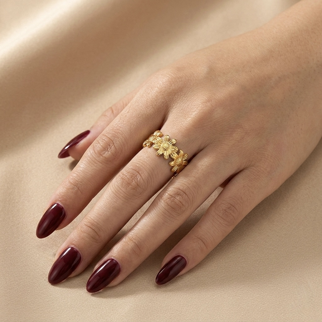 Florielle Bloom Cuff Ring