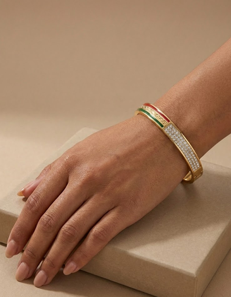 Heritage Stripe Gold Bracelet
