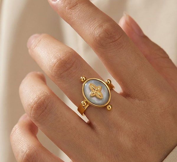 Lunessa Emblem Open Ring