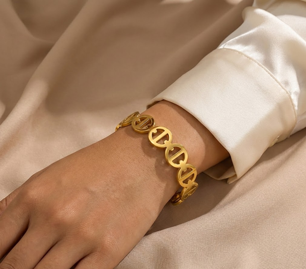 Orbit Link Gold Bracelet