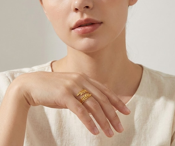 Ring – Laurel Leaf Wrap