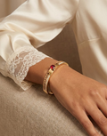Scarlet Script Gold Bracelet
