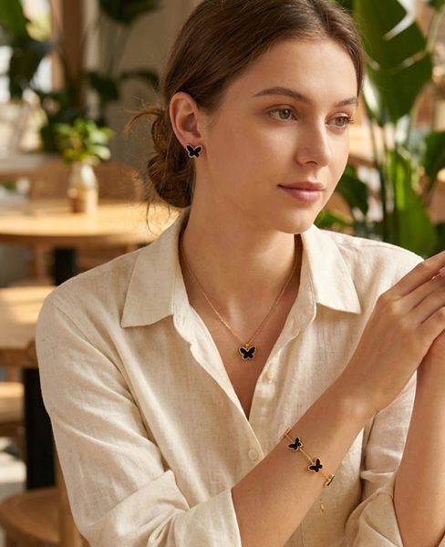 Seraphine Butterfly Three-Piece Jewellery Set