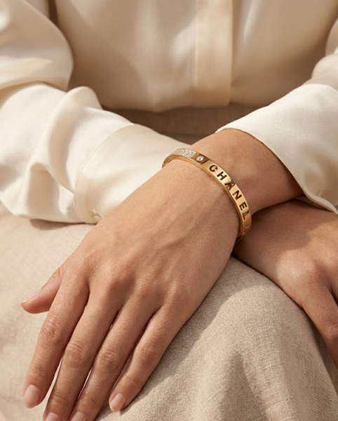 Signature Letter Gold Bracelet
