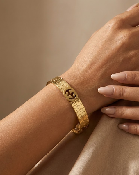 Signature Orbit Gold Bracelet