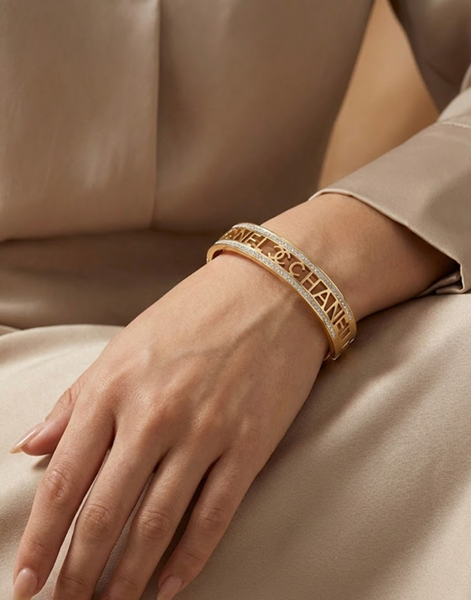 Textline Gold Bracelet