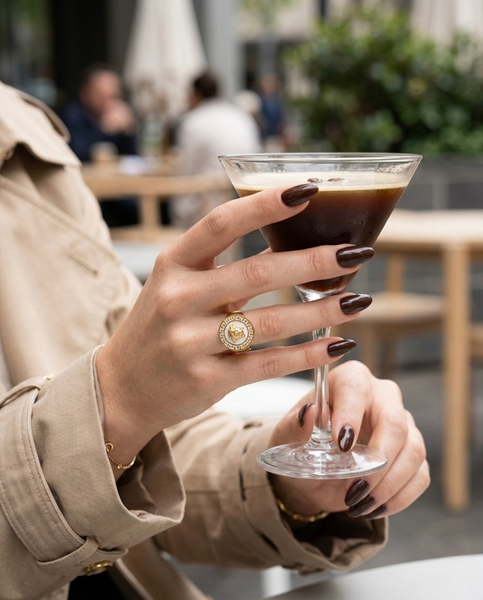 Valerra Enamel Medallion Ring