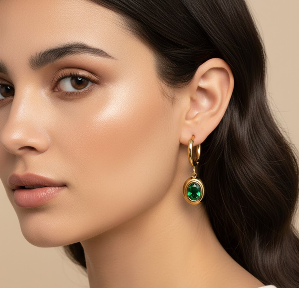 Verde Lysia Drop Earrings