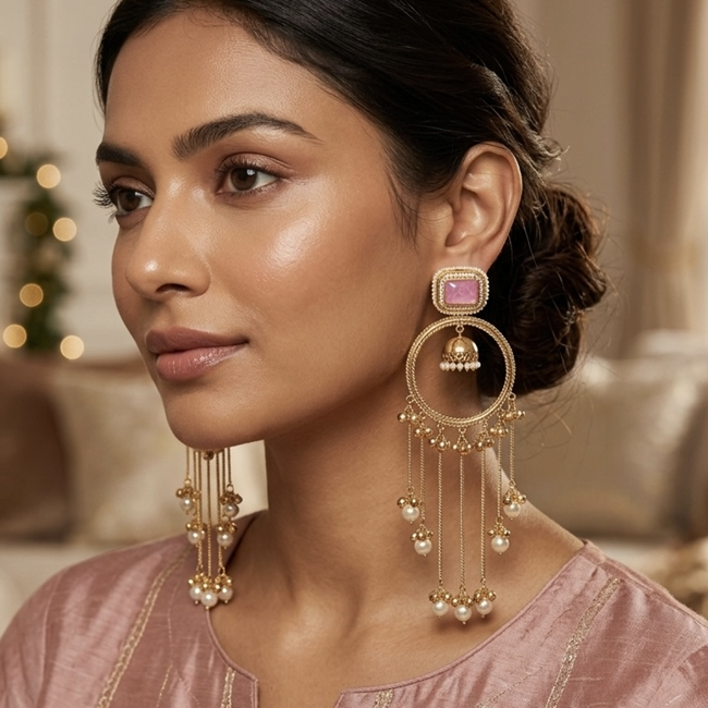 Zarvisha Chandrika Jhumkas