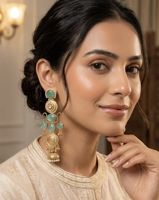 Zarehsa Heirloom Jhumkas