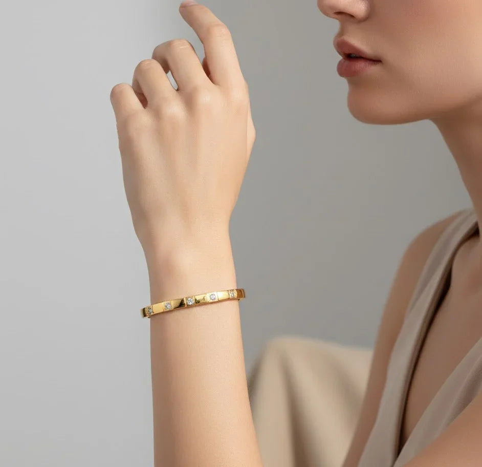 Bracelet - Couture Crystal Column Bangle