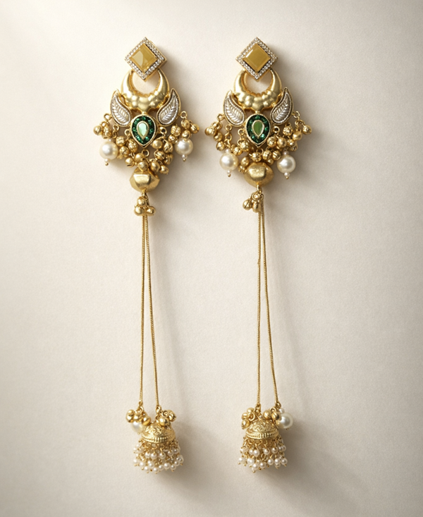 Neelmayur Regal Drop Jhumka