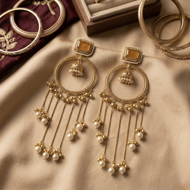 Zarvisha Chandrika Jhumkas