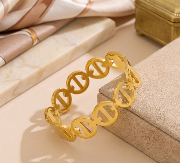 Orbit Link Gold Bracelet