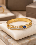 Sapphire Textline Gold Bracelet
