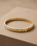 Signature Letter Gold Bracelet