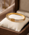 Signature Line Gold Bracelet