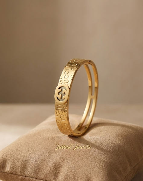 Signature Orbit Gold Bracelet