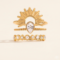 Solara Crystal Stack Rings Set