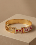 Statement Script Gold Bracelet