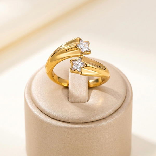 Stellara Crystal Star Ring