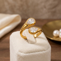 Valora Twin Teardrop Ring