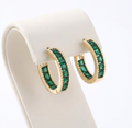 Verde Aurelian Rhinestone Hoops