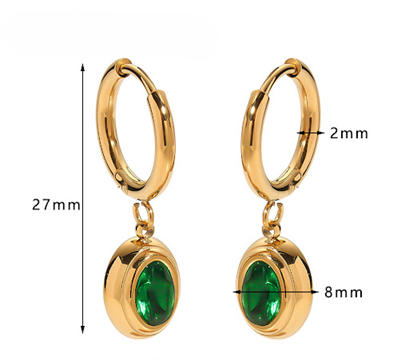 Verde Lysia Drop Earrings