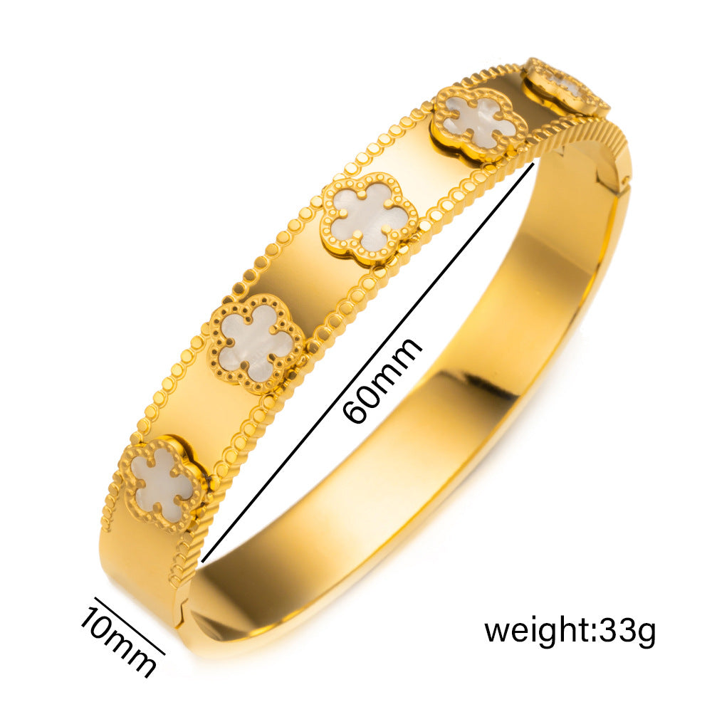 Bracelet – White Clover Gold