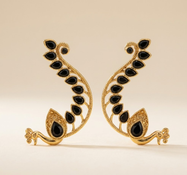 Ziya Crystal Arc Earcuffs