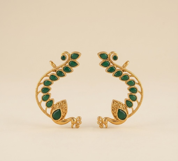 Ziya Crystal Arc Earcuffs