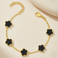 Bracelet - Noir Clover Charm