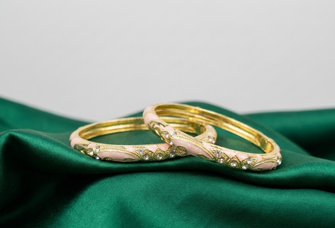 Aurelia Enamel Crystal Bangle